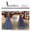 Mermaid Real Sample High Quality Blue Wedding Dress